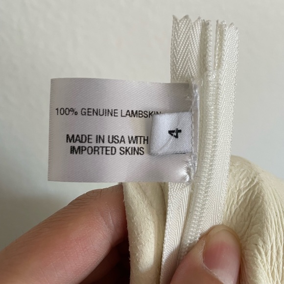 Proenza Schouler White leather skirt 100% lamb skin - Picture 6 of 8